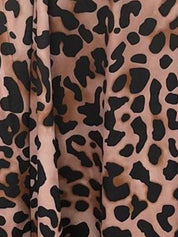 Isabella Laurent | Leopard Silk-Flow Maxi Dress