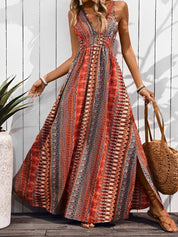 Solmara Drift | Bohemian V-Neck Maxi Dress