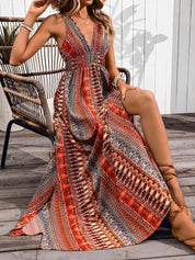 Solmara Drift | Bohemian V-Neck Maxi Dress