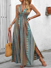 Solmara Drift | Bohemian V-Neck Maxi Dress