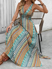 Solmara Drift | Bohemian V-Neck Maxi Dress