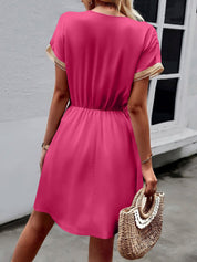 Solmara Glow | Boho Tassel V-Neck Summer Dress