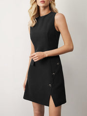 Montrielle Edge | Sleek Button Detail Mini Dress