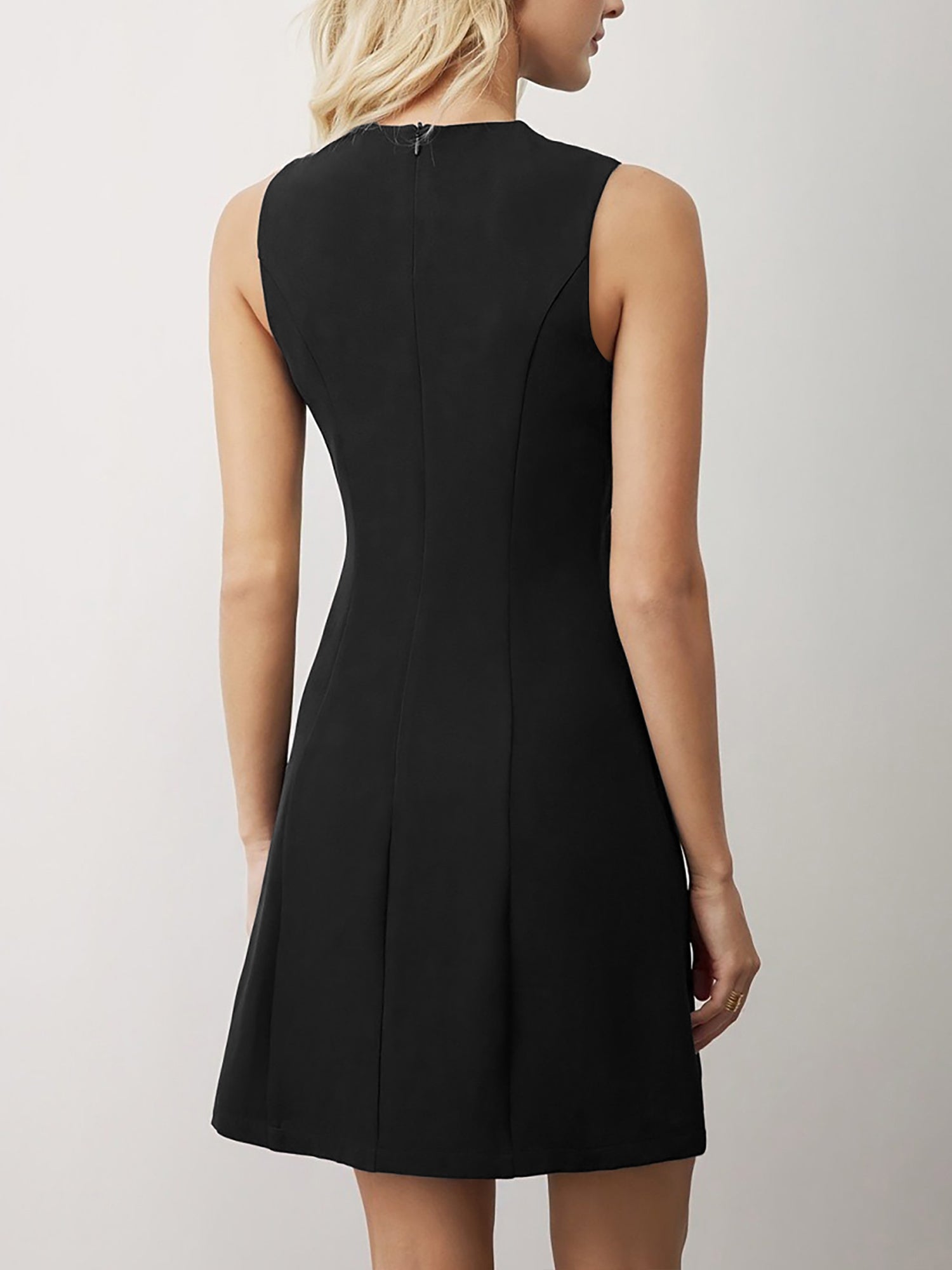 Montrielle Edge | Sleek Button Detail Mini Dress