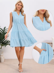 Avelisse Breeze | Tiered Sleeveless Mini Dress