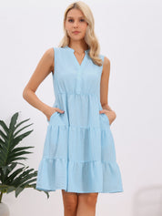 Avelisse Breeze | Tiered Sleeveless Mini Dress
