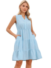 Avelisse Breeze | Tiered Sleeveless Mini Dress