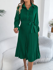 Maravelle Grace | Pleated Shirt Midi Dress