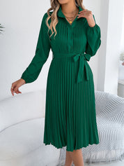 Maravelle Grace | Pleated Shirt Midi Dress