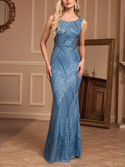 Aurelis Radiance | Sequin Geometric Maxi Gown