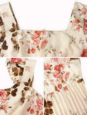 Aurielle Bloom | Pleated Floral Maxi Dress For Women