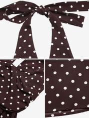 Sienna Bellucci | Chocolate Polka Halter Maxi Dress