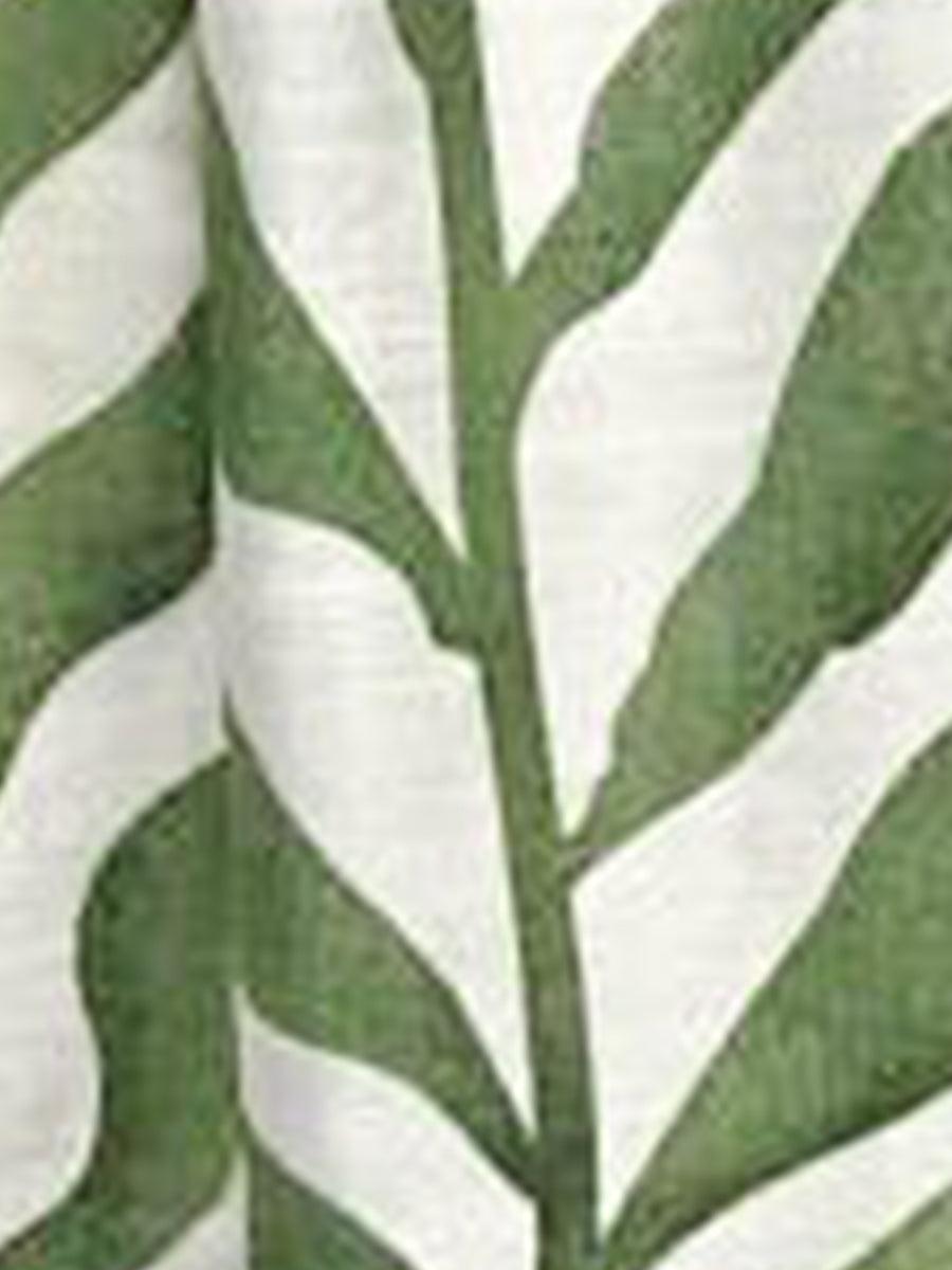 Emma Brendel | Coastal Leaf Tie-Strap Midi Dress